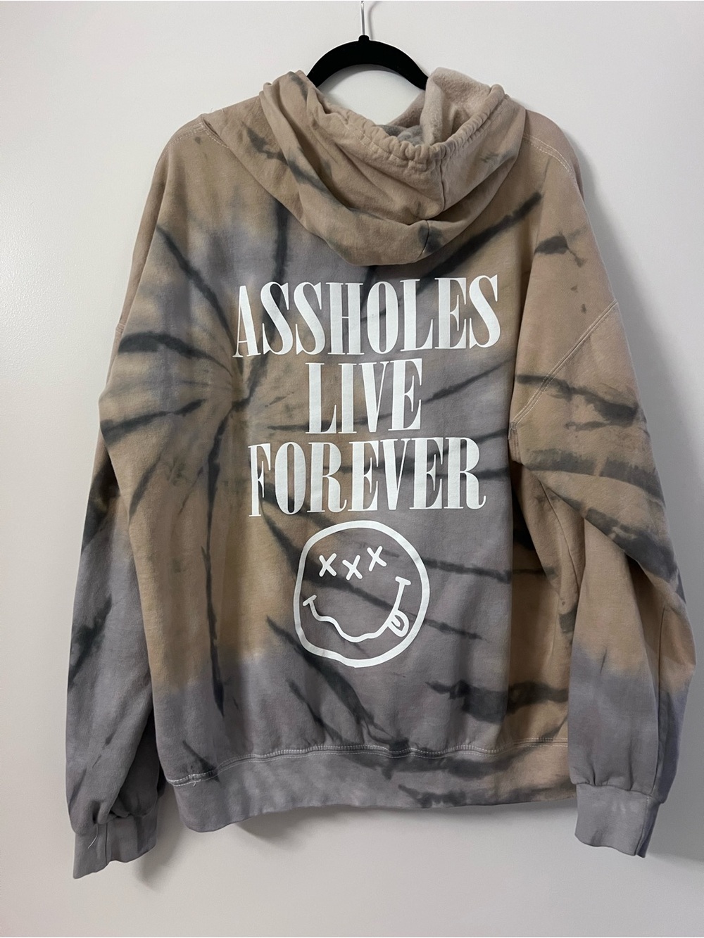 ASSHOLES LIVE FOREVER TIE-DYE HOODIE